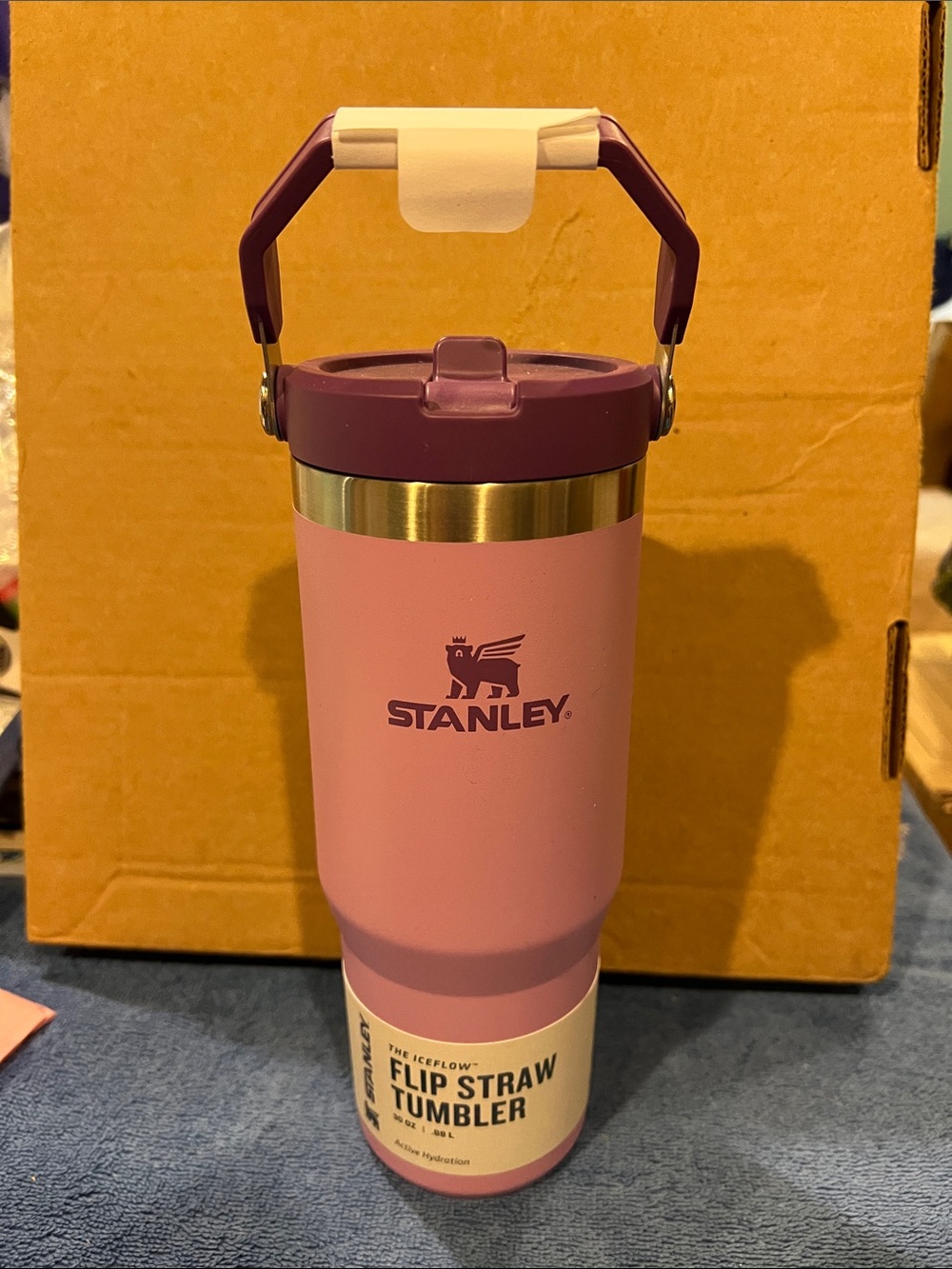 Stanley Pink and Plum Flip Straw Tumbler